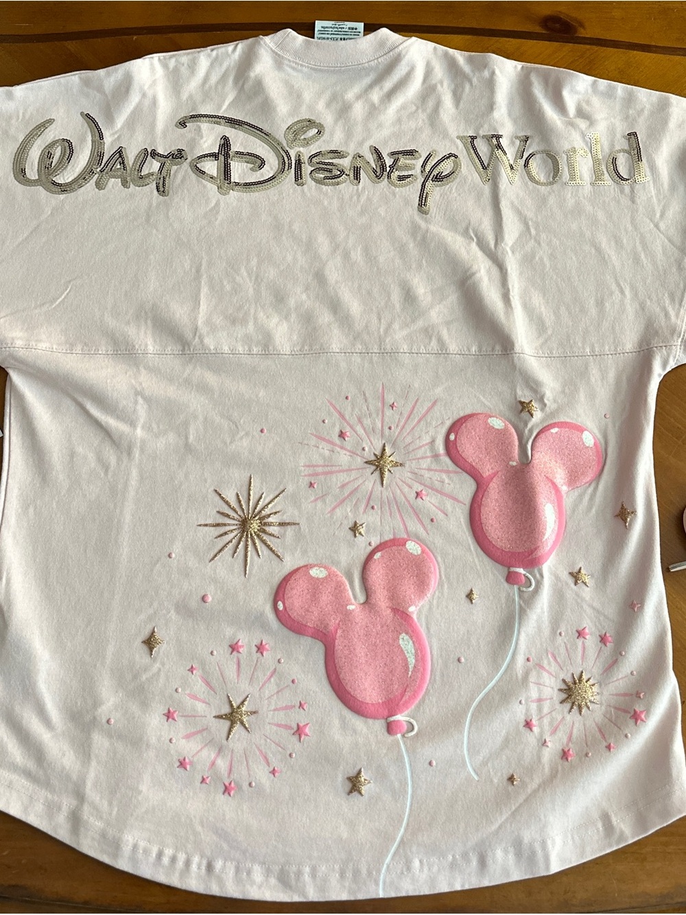 Disney World Pink and Gold Balloons Spirit Jersey S - Picture 7 of 8